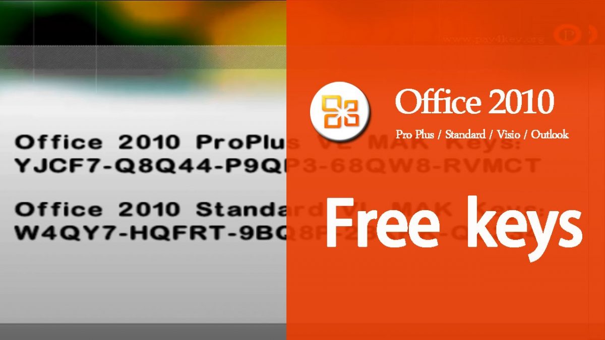 Microsoft Office 2010 Working Product Key